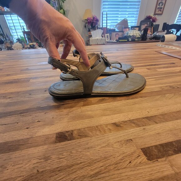 MICHAEL Michael Kors Alice Leather Post Toe Sandals Brown - Picture 5 of 15